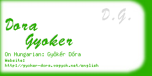 dora gyoker business card